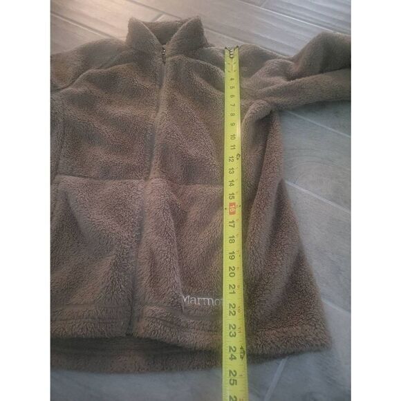 Marmot Long‎ Sleeve Fleece Zip-Up Jacket Chocolate Brown Size Large - Picture 3 of 7